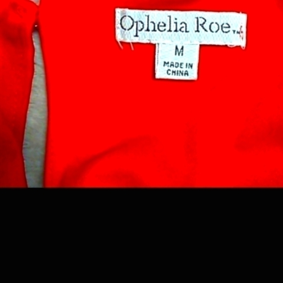 Ophelia Roe M Red/White Ruffled Bottom Sleeveless Tank Dress - Picture 4 of 5